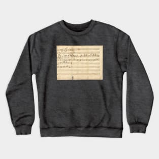 Mozart | Original manuscript | First musical composition | 3 of 4 Crewneck Sweatshirt
